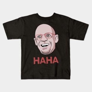 Foucault Haha - Funny French Philosophy Meme Kids T-Shirt